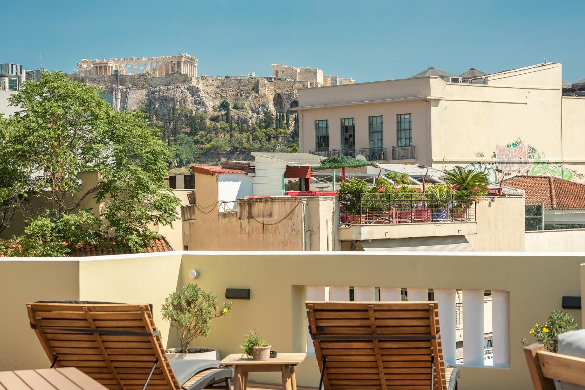 Moon And Stars Athens Hotell Exteriör bild